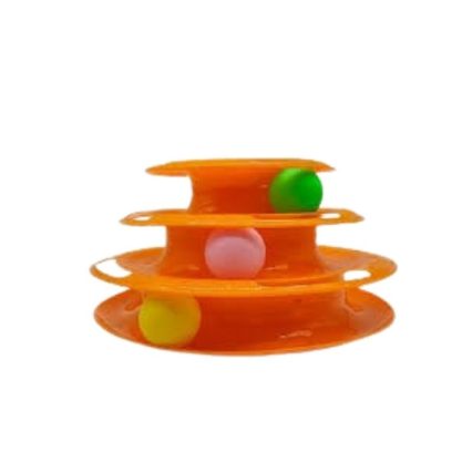 Cat Pyramid Toy - Orange